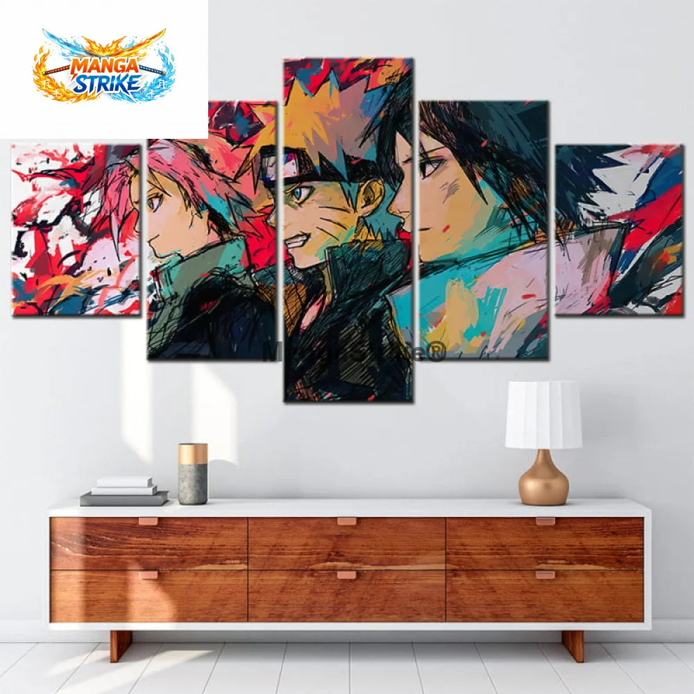 Tableau Naruto - Equipe 7 Le combat Final - 1704