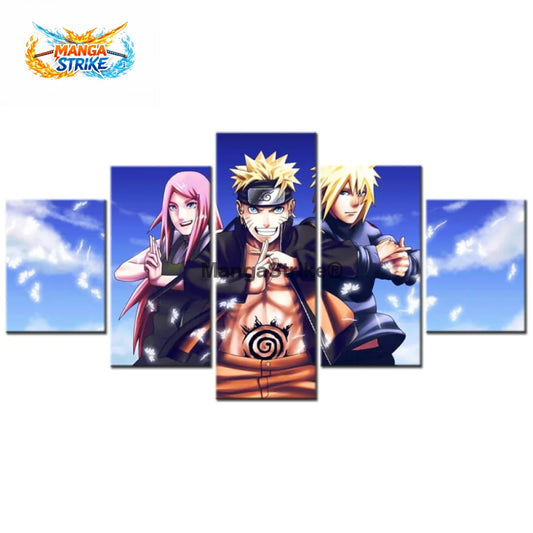 Tableau Naruto - Famille Uzumaki - Moyenne taille: 20x35 20x45 20x55cm / Sans cadre - 1704