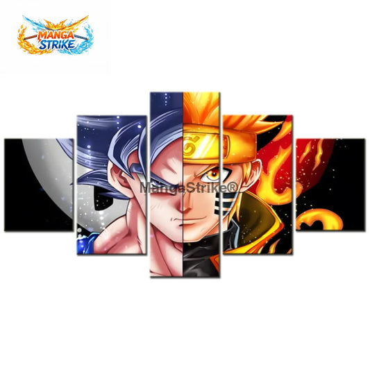 Tableau Naruto - Goku x Naruto - Moyenne taille: 20x35 20x45 20x55cm / Sans cadre - 1704