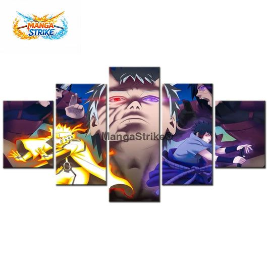 Tableau Naruto - Grande Guerre Ninja - Moyenne taille: 20x35 20x45 20x55cm / Sans cadre - 1704