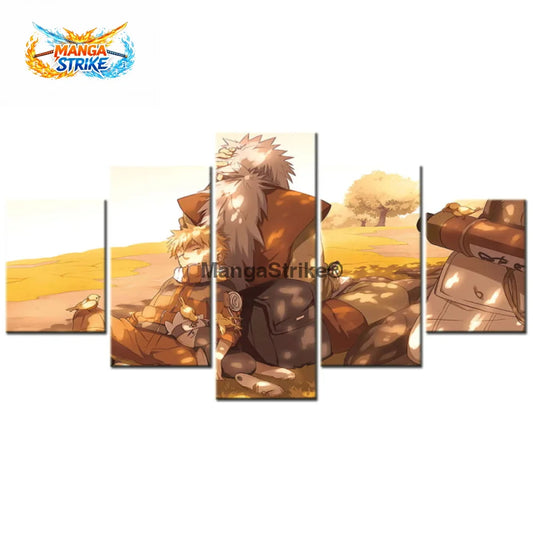 Tableau Naruto - Jiraya & Naruto - Moyenne taille: 20x35 20x45 20x55cm / Sans cadre - 1704