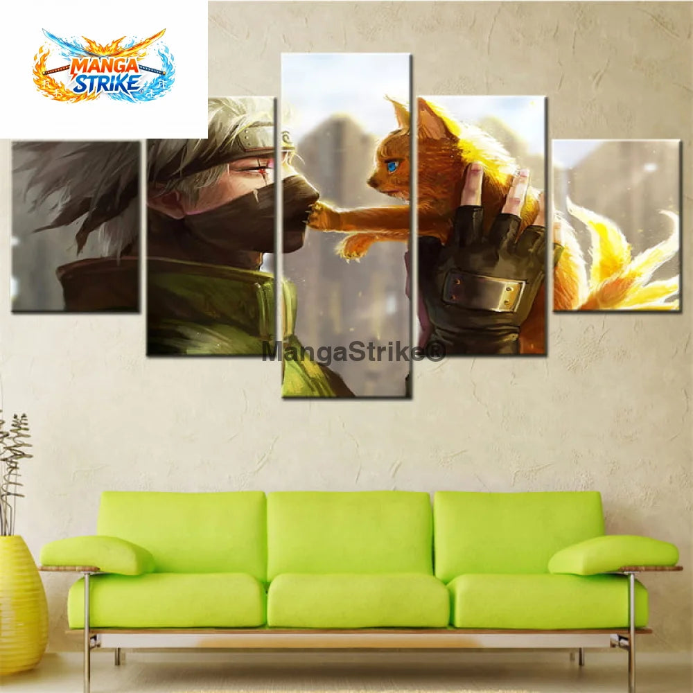 Tableau Naruto - Kakashi & Kurama - 1704