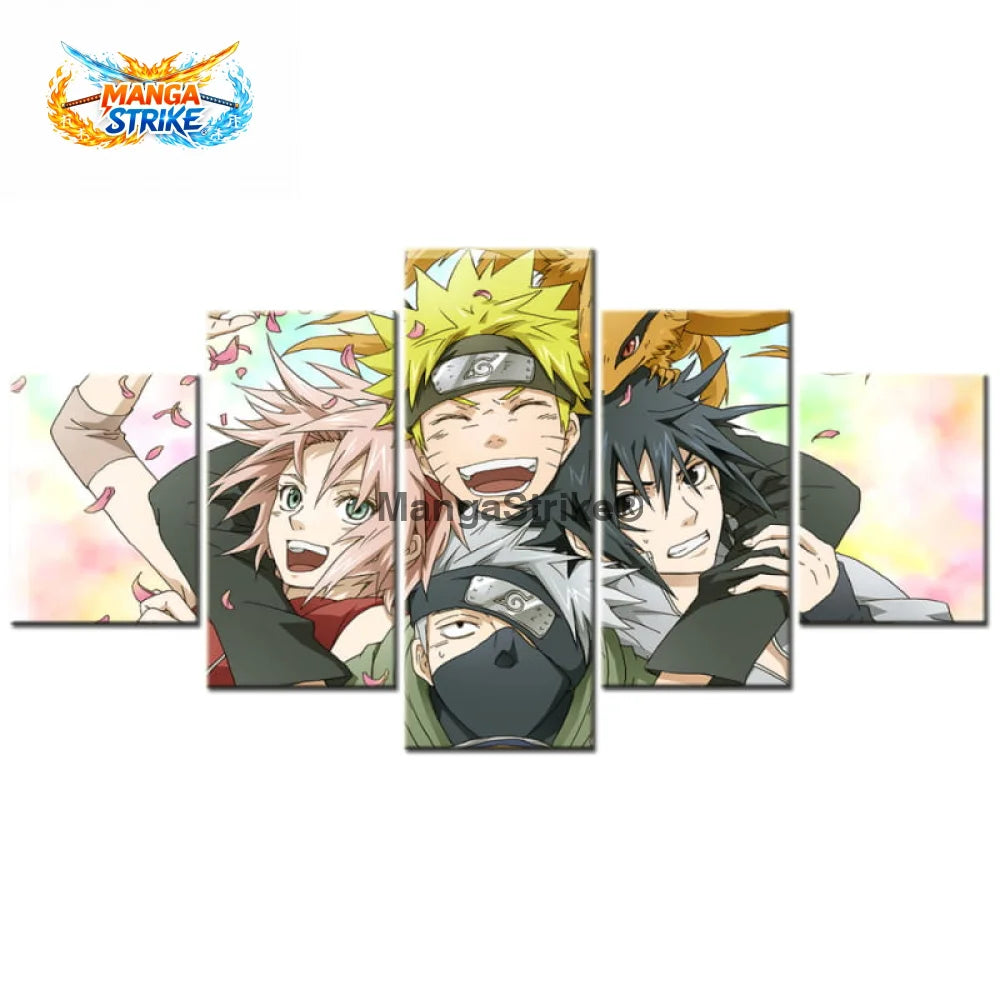 Tableau Naruto - L’Equipe 7 - Moyenne taille: 20x35 20x45 20x55cm / Sans cadre - 1704