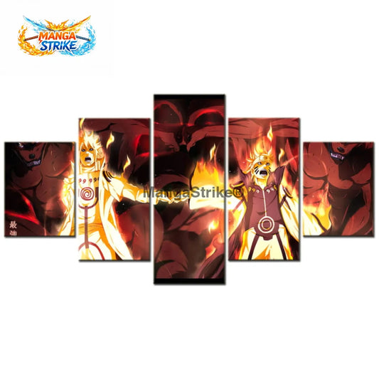 Tableau Naruto - Minato & Naruto - Moyenne taille: 20x35 20x45 20x55cm / Sans cadre - 1704