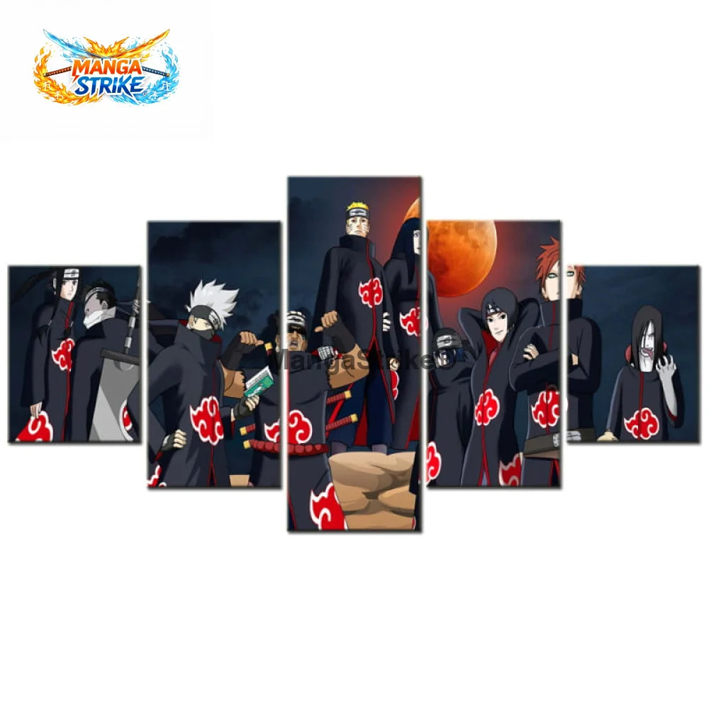 Tableau Naruto - Ninjas Tenue Akatsuki - Moyenne taille: 20x35 20x45 20x55cm / Sans cadre - 1704
