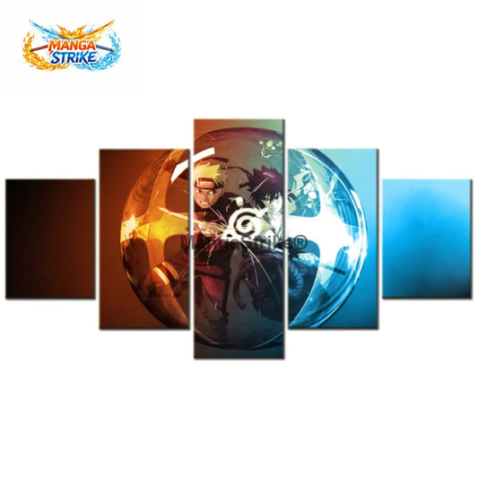 Tableau Naruto - Naruto & Sasuke Le Choc des Elus - Moyenne taille: 20x35 20x45 20x55cm / Sans cadre - 1704