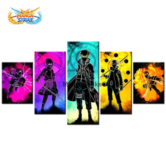 Tableau Naruto - Sasuke & Minato & Naruto - Moyenne taille: 20x35 20x45 20x55cm / Sans cadre - 1704