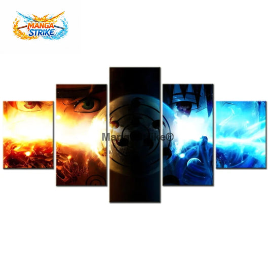 Tableau Naruto - Naruto & Sasuke Rikudo Sennin - Moyenne taille: 20x35 20x45 20x55cm / Sans cadre - 1704