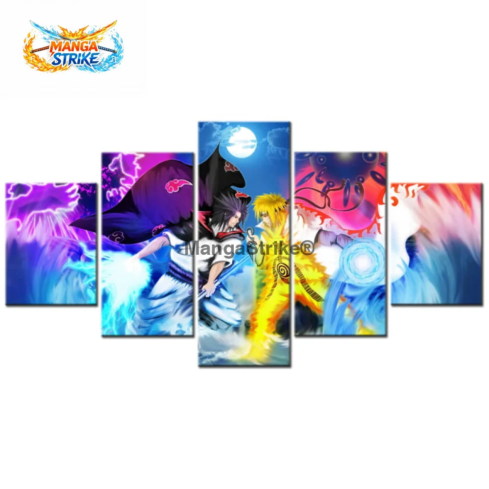 Tableau Naruto - Sasuke vs Naruto - Moyenne taille: 20x35 20x45 20x55cm / Sans cadre - 1704