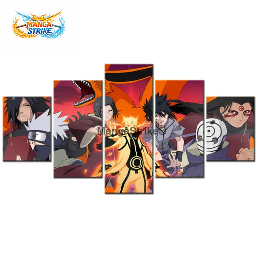 Tableau Naruto - Ultimes Combats - Moyenne taille: 20x35 20x45 20x55cm / Sans cadre - 1704