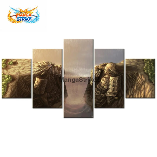 Tableau Naruto - Vallée de la Fin - Moyenne taille: 20x35 20x45 20x55cm / Sans cadre - 1704