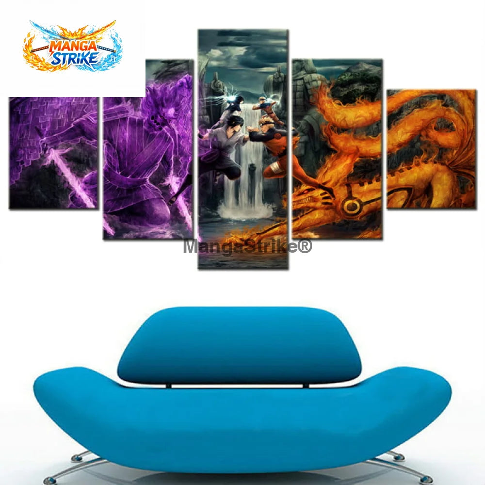 Tableau Naruto - Naruto vs Sasuke Vallée de la Fin - 1704