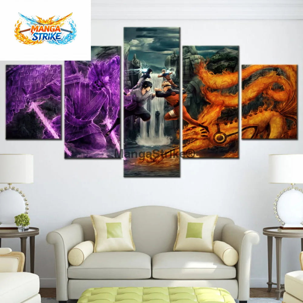 Tableau Naruto - Naruto vs Sasuke Vallée de la Fin - 1704