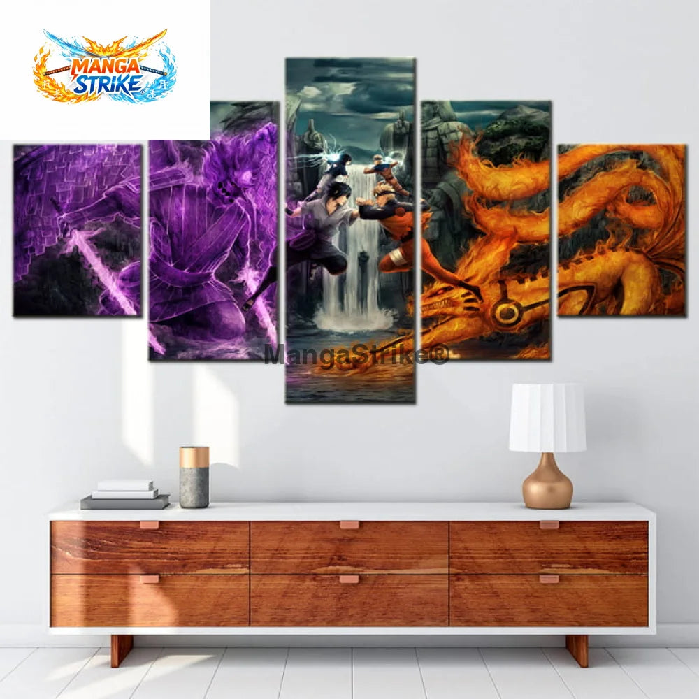 Tableau Naruto - Naruto vs Sasuke Vallée de la Fin - 1704