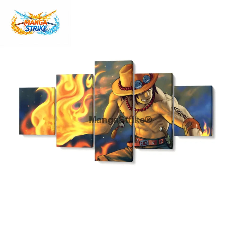 Tableau One Piece - Ace - Moyenne taille: 20x35 20x45 20x55cm / Sans cadre - 1704