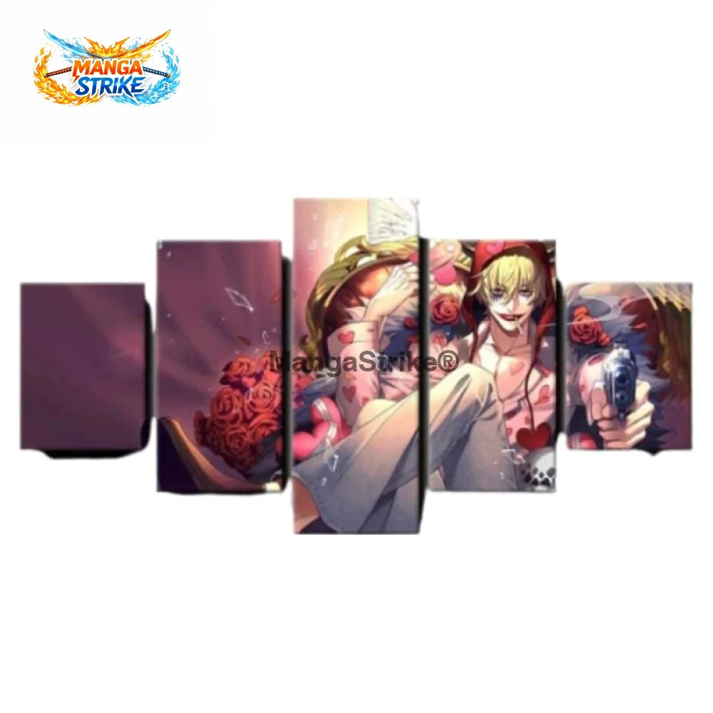 Tableau One Piece - Don Quichotte Rossinante Corazon - Moyenne taille: 20x35 20x45 20x55cm / Sans cadre - tableau