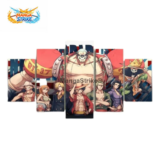 Tableau One Piece - Équipage des Mugiwara - Moyenne taille: 20x35 20x45 20x55cm / Sans cadre - tableau