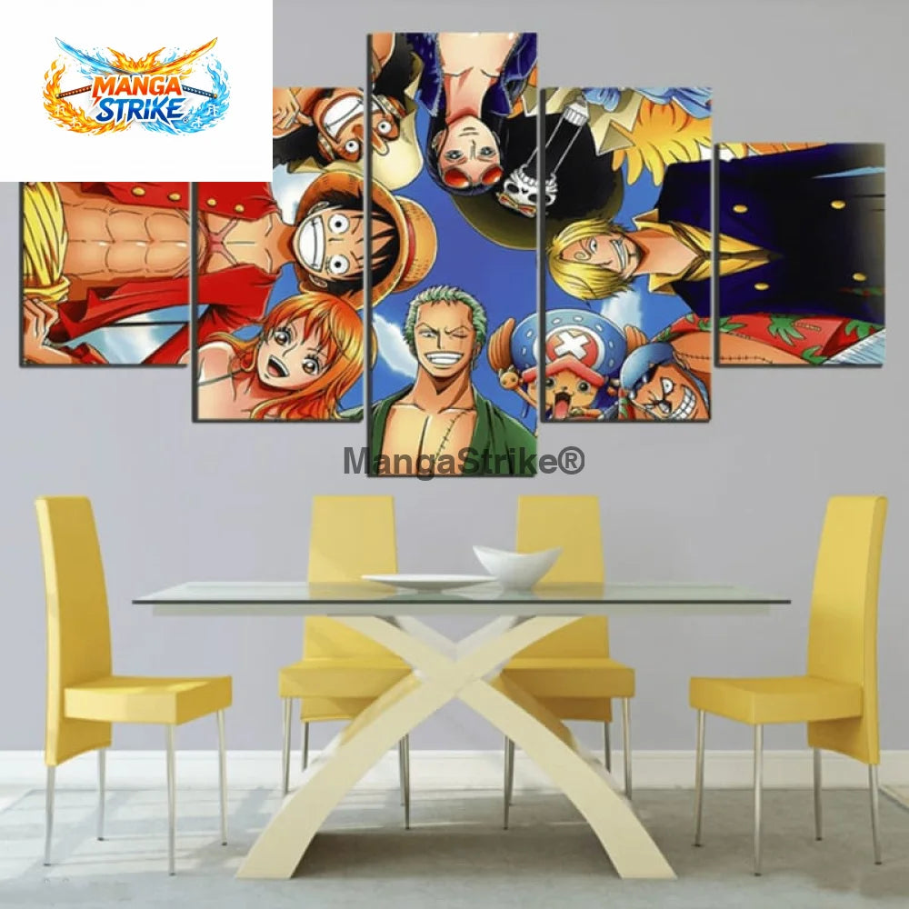 Tableau One Piece - Équipage Mugiwara - Moyenne taille: 20x35 20x45 20x55cm / Sans cadre - tableau