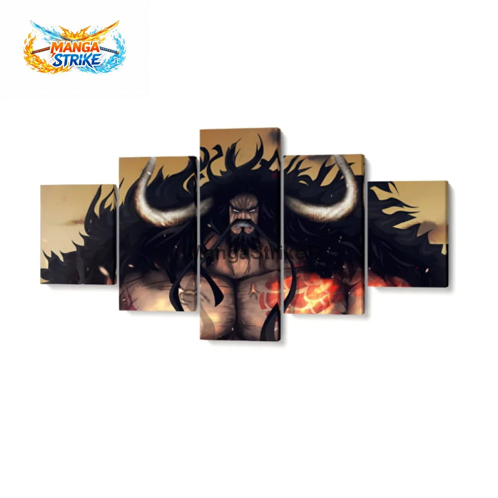 Tableau One Piece - Kaido - Moyenne taille: 20x35 20x45 20x55cm / Sans cadre - 1704