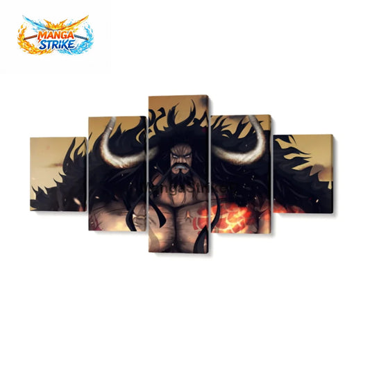 Tableau One Piece - Kaido - Moyenne taille: 20x35 20x45 20x55cm / Sans cadre - 1704