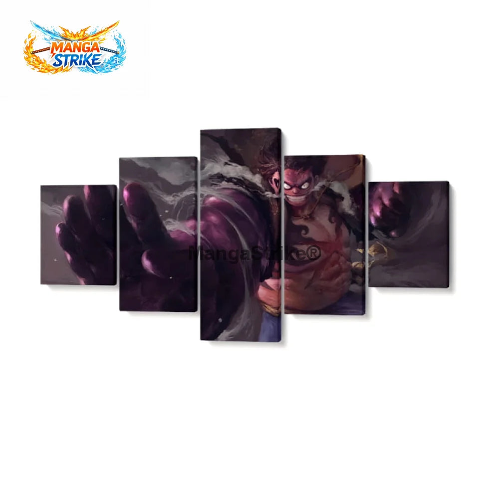 Tableau One Piece - Luffy Gear 4 - Moyenne taille: 20x35 20x45 20x55cm / Sans cadre - 1704