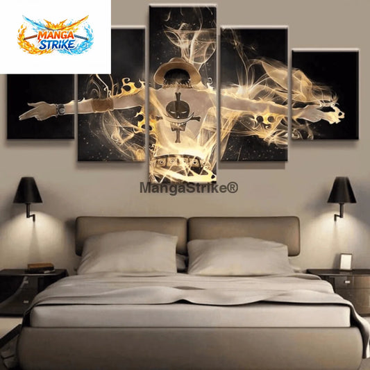 Tableau One Piece - Portgas D. Ace - Moyenne taille: 20x35 20x45 20x55cm / Sans cadre - tableau