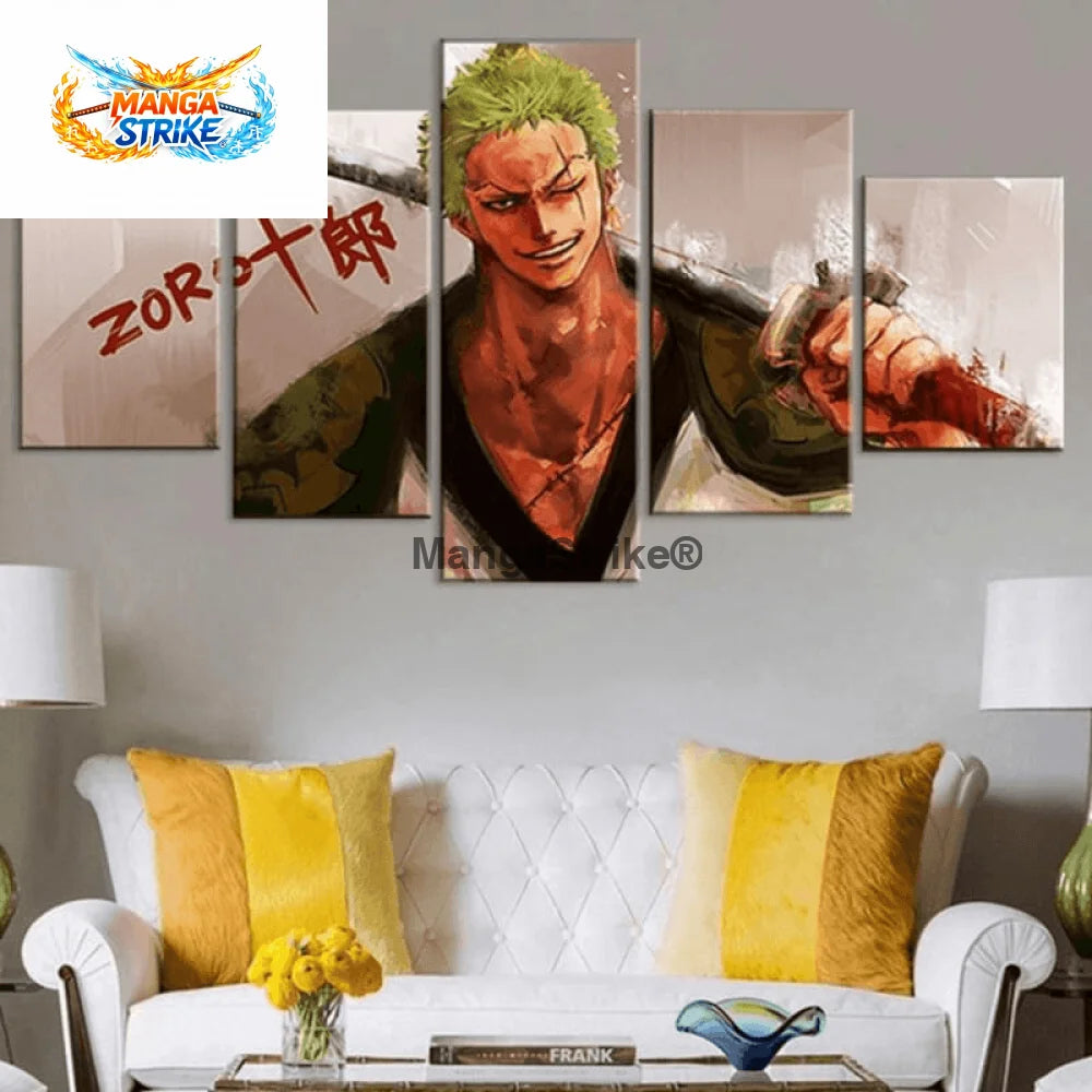 Tableau One Piece - Roronoa Zoro - Moyenne taille: 20x35 20x45 20x55cm / Sans cadre - tableau