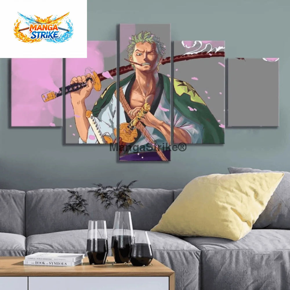 Tableau One Piece - Roronoa Zoro - Moyenne taille: 20x35 20x45 20x55cm / Sans cadre - tableau