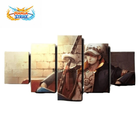 Tableau One Piece - Trafalgar Law - Moyenne taille: 20x35 20x45 20x55cm / Sans cadre - tableau