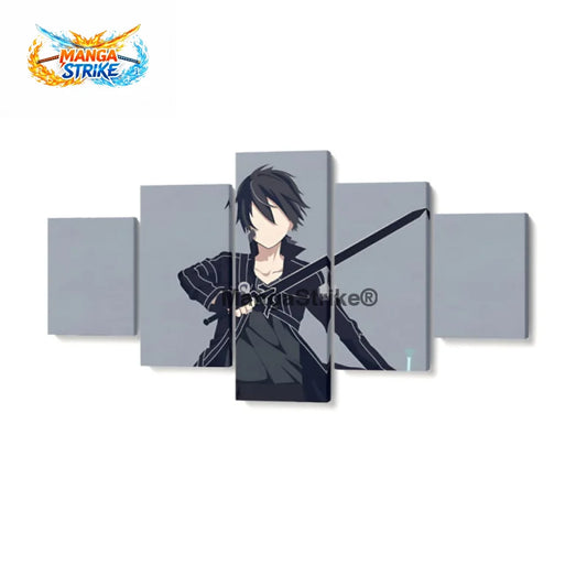 Tableau Sword Art Online - Kazuto Kirito - Moyenne taille: 20x35 20x45 20x55cm / Sans cadre - 1704