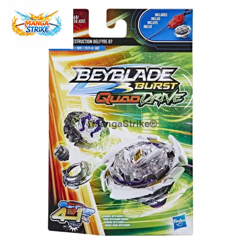 Toupie Beyblade Burst QuadDrive - Destruction Belfyre B7 Nexus-Q Revolve-Q + Quake-2