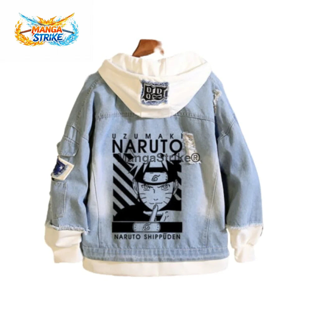 Veste Naruto - en jean Naruto Uzumaki - S