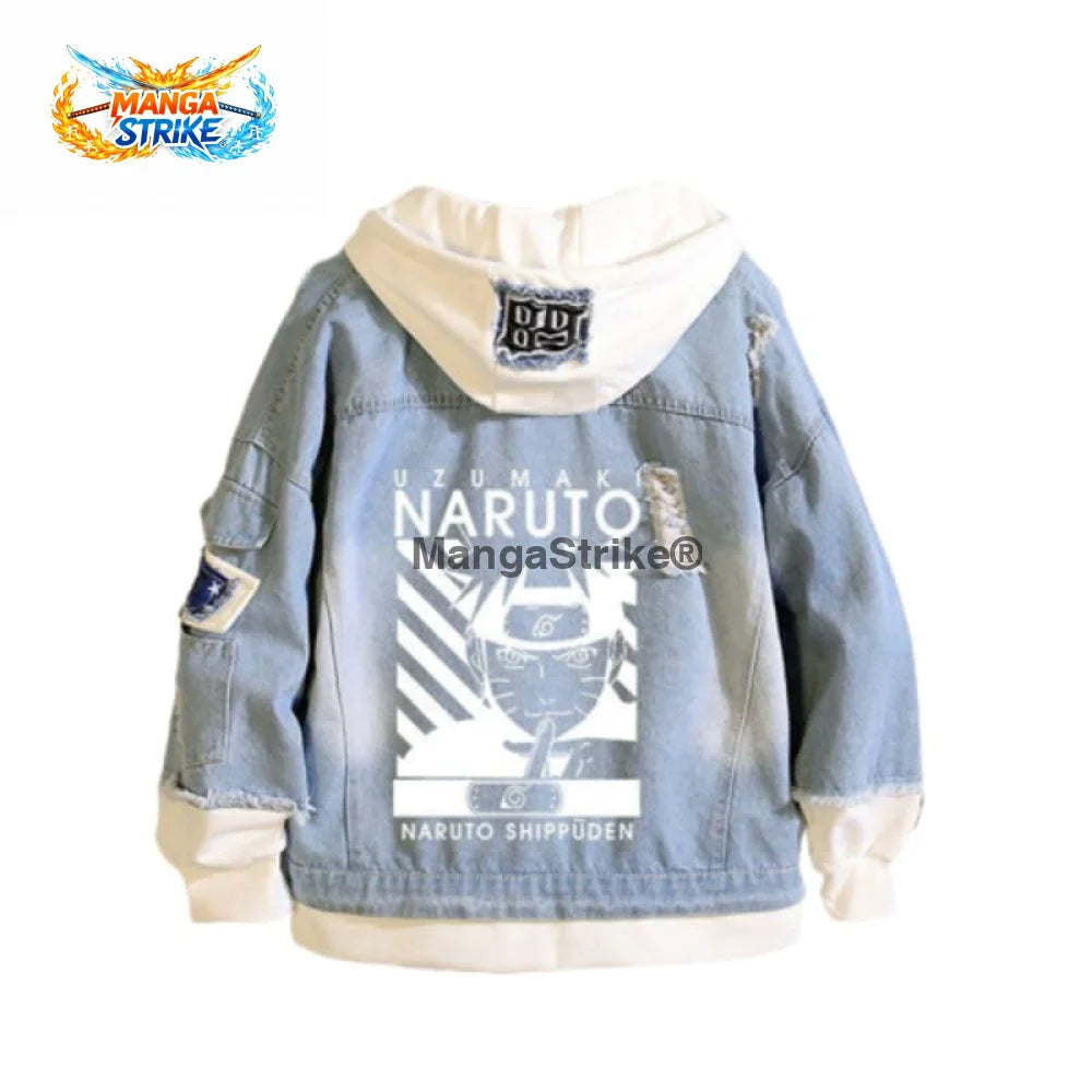 Veste Naruto - en jean Naruto Uzumaki - S